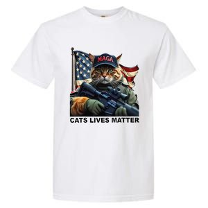 Cats Lives Matter Funny Trump 2024 Cat Maga Gift Garment-Dyed Heavyweight T-Shirt