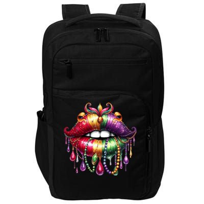 Cute Lips Mardi Gras Carnival Party Impact Tech Backpack