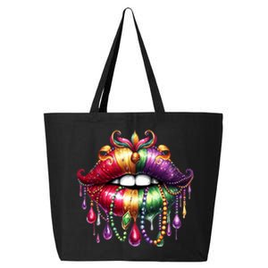 Cute Lips Mardi Gras Carnival Party 25L Jumbo Tote