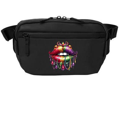 Cute Lips Mardi Gras Carnival Party Crossbody Pack