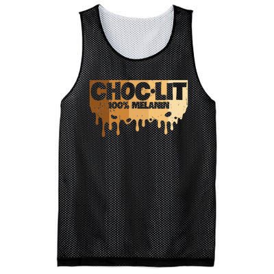 Choc Lit Melanin Queen African Afro Pride Black Historty Mesh Reversible Basketball Jersey Tank