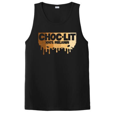 Choc Lit Melanin Queen African Afro Pride Black Historty PosiCharge Competitor Tank