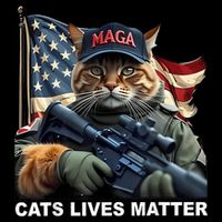 Cats Lives Matter Funny Trump 2024 Cat Maga Impact Tech Backpack