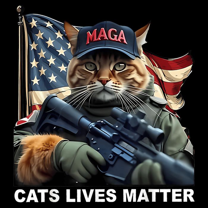 Cats Lives Matter Funny Trump 2024 Cat Maga Impact Tech Backpack