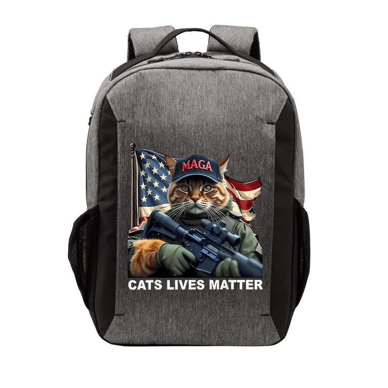 Cats Lives Matter Funny Trump 2024 Cat Maga Vector Backpack