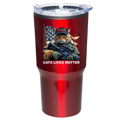 Cats Lives Matter Funny Trump 2024 Cat Maga Tumbler