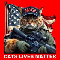 Cats Lives Matter Funny Trump 2024 Cat Maga Toddler T-Shirt