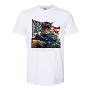 Cats Lives Matter Funny Trump 2024 Cat Maga Softstyle CVC T-Shirt