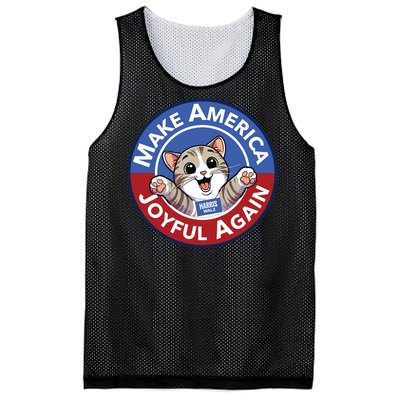 Cat Lady Make America Joyful Again Mesh Reversible Basketball Jersey Tank