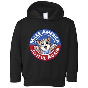 Cat Lady Make America Joyful Again Toddler Hoodie