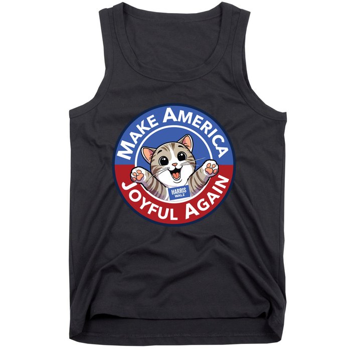 Cat Lady Make America Joyful Again Tank Top