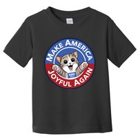 Cat Lady Make America Joyful Again Toddler T-Shirt