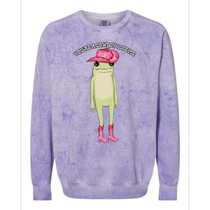 Cowboy Like Me Frog Colorblast Crewneck Sweatshirt