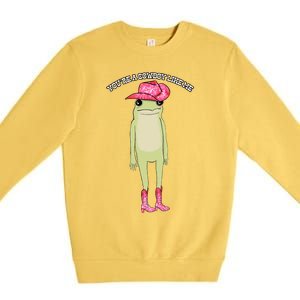 Cowboy Like Me Frog Premium Crewneck Sweatshirt