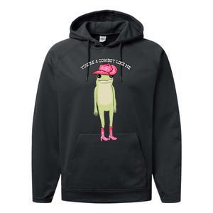 Cowboy Like Me Frog Performance Fleece Hoodie