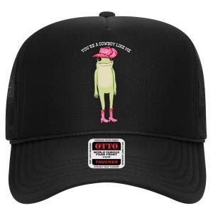 Cowboy Like Me Frog High Crown Mesh Back Trucker Hat