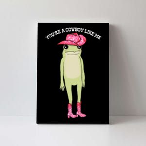 Cowboy Like Me Frog Canvas