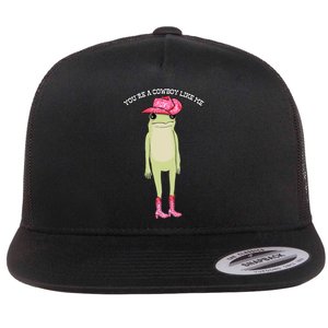 Cowboy Like Me Frog Flat Bill Trucker Hat