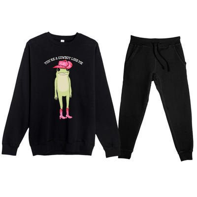 Cowboy Like Me Frog Premium Crewneck Sweatsuit Set