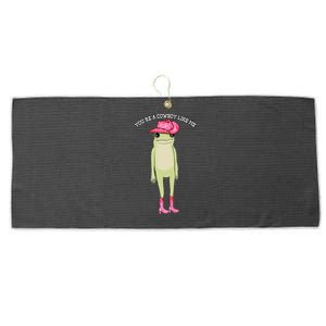 Cowboy Like Me Frog Large Microfiber Waffle Golf Towel