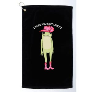 Cowboy Like Me Frog Platinum Collection Golf Towel