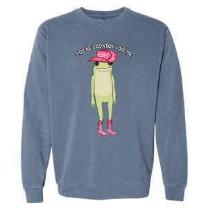 Cowboy Like Me Frog Garment-Dyed Sweatshirt