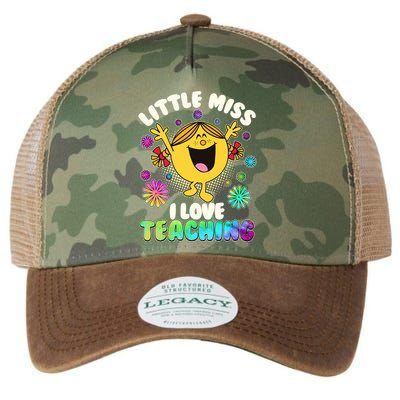 Cute Little Miss I Love Teaching Legacy Tie Dye Trucker Hat