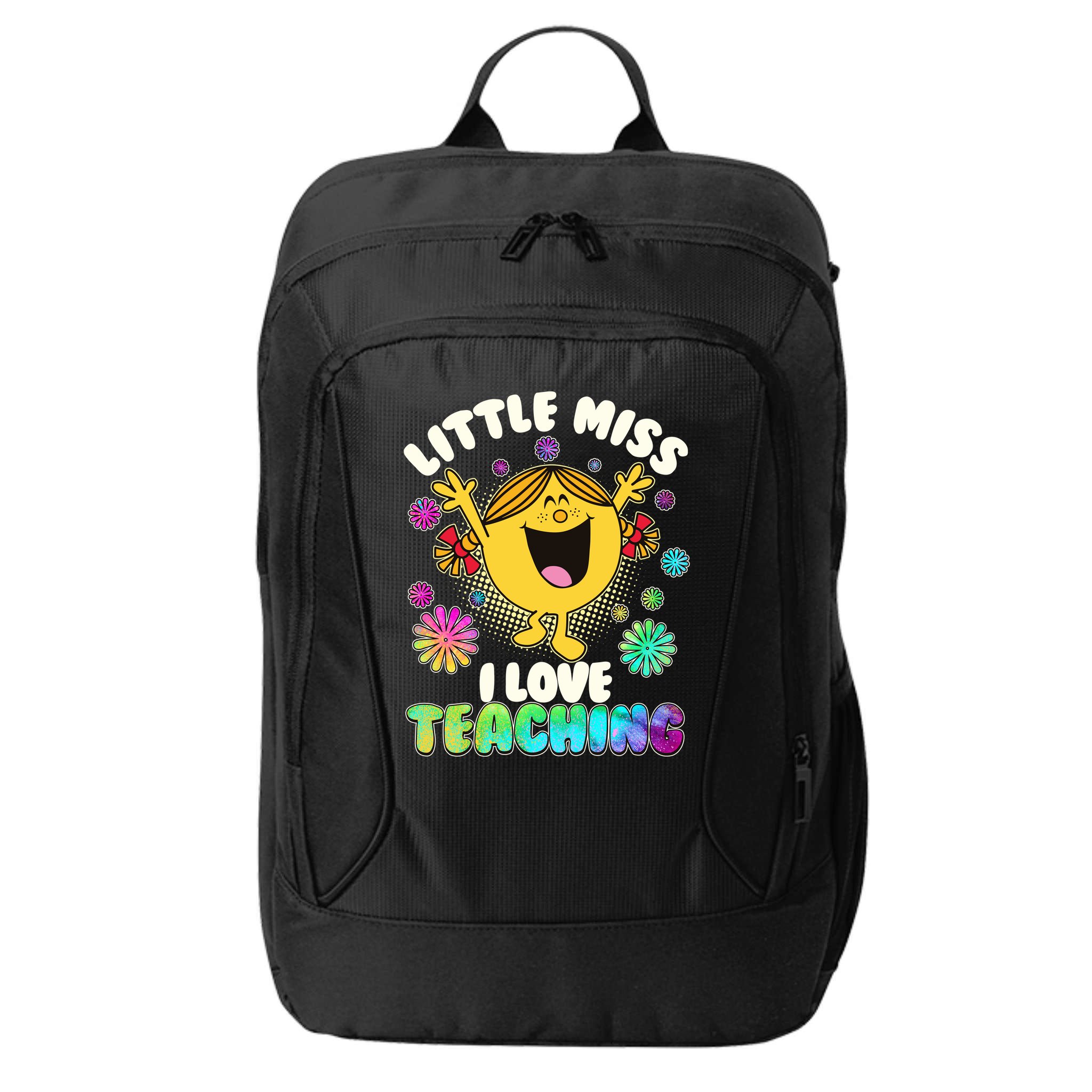 Cute Little Miss I Love Teaching City Backpack