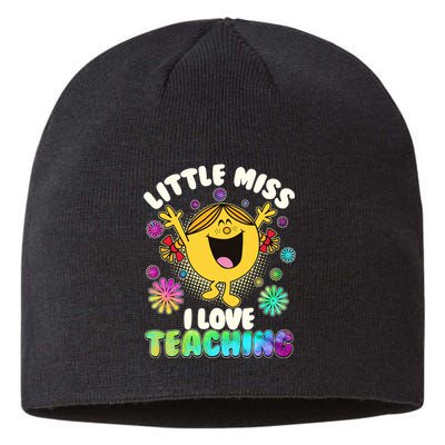 Cute Little Miss I Love Teaching Sustainable Beanie