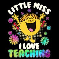 Cute Little Miss I Love Teaching Zip Tote Bag
