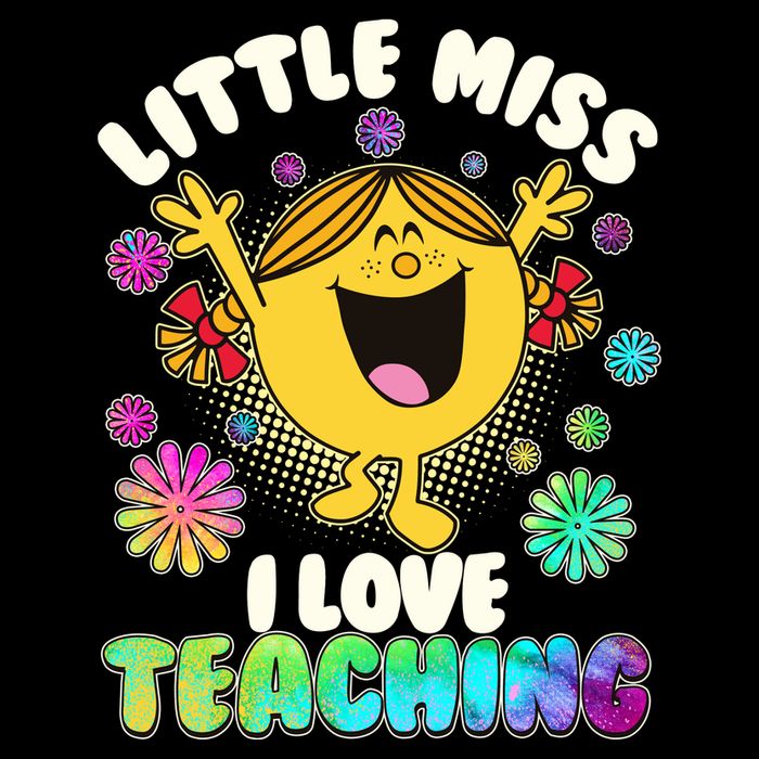Cute Little Miss I Love Teaching Zip Tote Bag