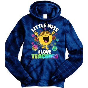 Cute Little Miss I Love Teaching Tie Dye Hoodie