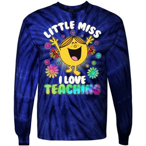 Cute Little Miss I Love Teaching Tie-Dye Long Sleeve Shirt