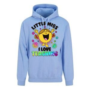 Cute Little Miss I Love Teaching Unisex Surf Hoodie