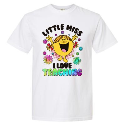 Cute Little Miss I Love Teaching Garment-Dyed Heavyweight T-Shirt