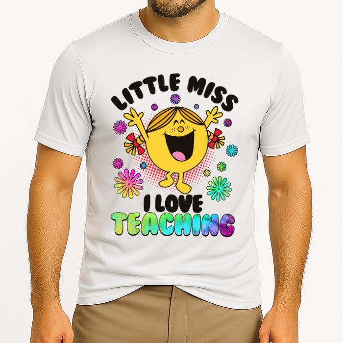 Cute Little Miss I Love Teaching Performance Shirt