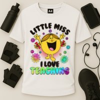 Cute Little Miss I Love Teaching Performance Shirt
