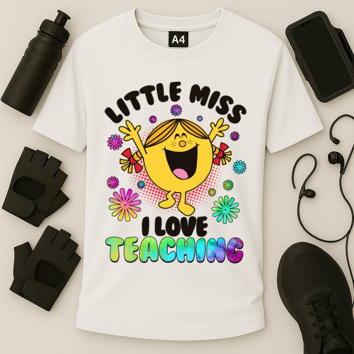 Cute Little Miss I Love Teaching Performance Shirt