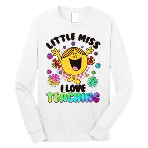 Cute Little Miss I Love Teaching Long Sleeve Shirt