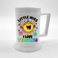 Cute Little Miss I Love Teaching Beer Stein