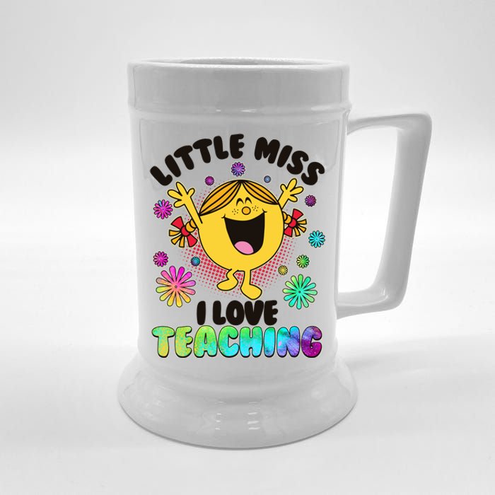 Cute Little Miss I Love Teaching Beer Stein