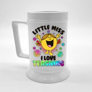 Cute Little Miss I Love Teaching Beer Stein