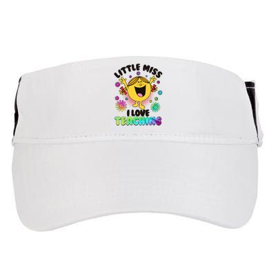 Cute Little Miss I Love Teaching Adult Drive Performance Visor