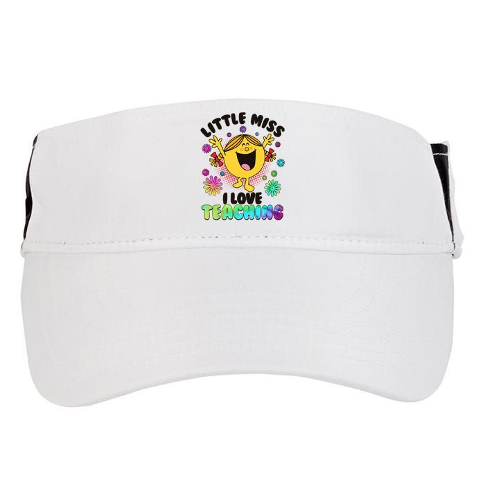 Cute Little Miss I Love Teaching Adult Drive Performance Visor