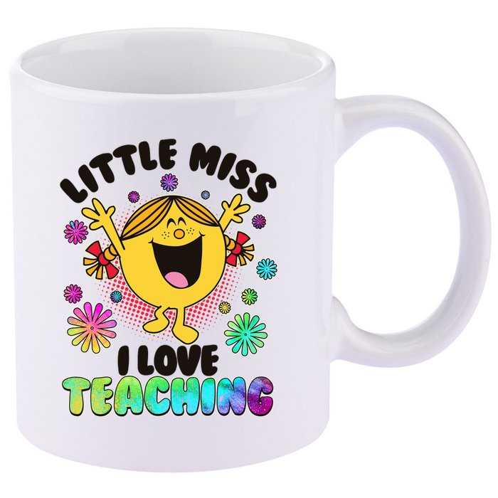 Cute Little Miss I Love Teaching 11oz C Handle Ceramic Mug