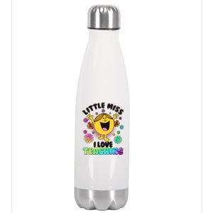 Cute Little Miss I Love Teaching Stainless Steel Insulated Water Bottle