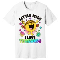 Cute Little Miss I Love Teaching Premium T-Shirt