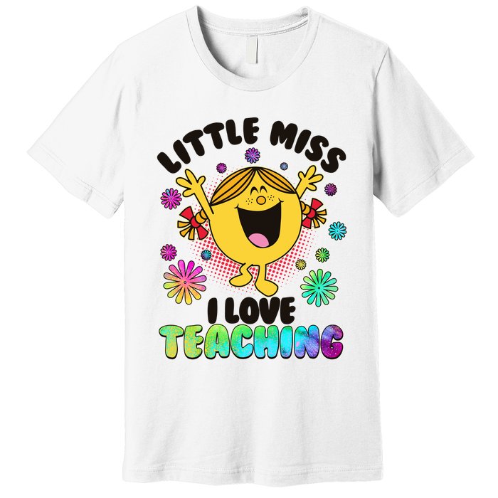 Cute Little Miss I Love Teaching Premium T-Shirt