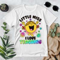 Cute Little Miss I Love Teaching Premium T-Shirt