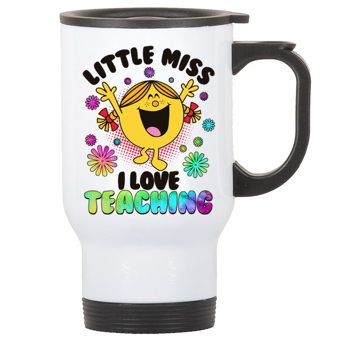 Cute Little Miss I Love Teaching Stainless Steel Travel Mug